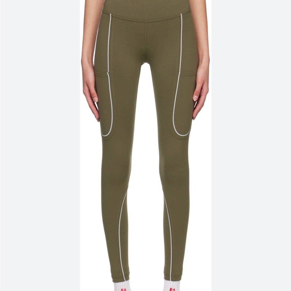 Outdoor voices leggings size XL green reflective pockets